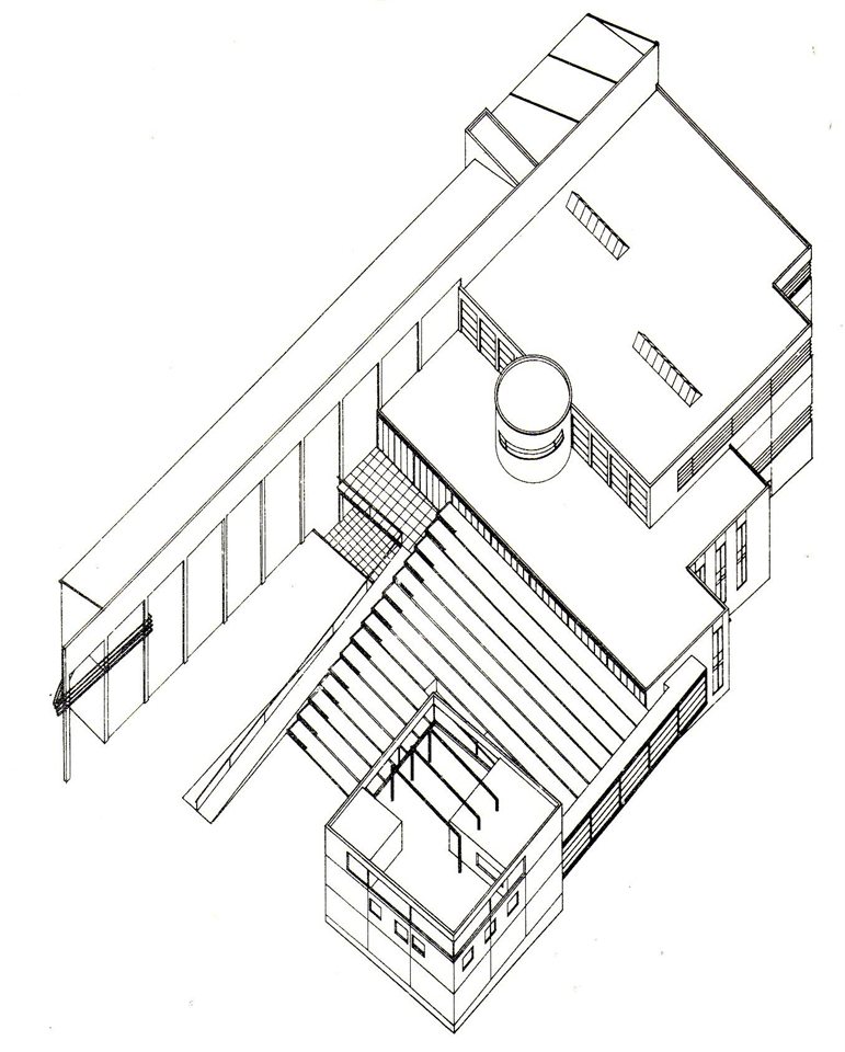Jõhvi library – 1st place in architectural competition, 1990