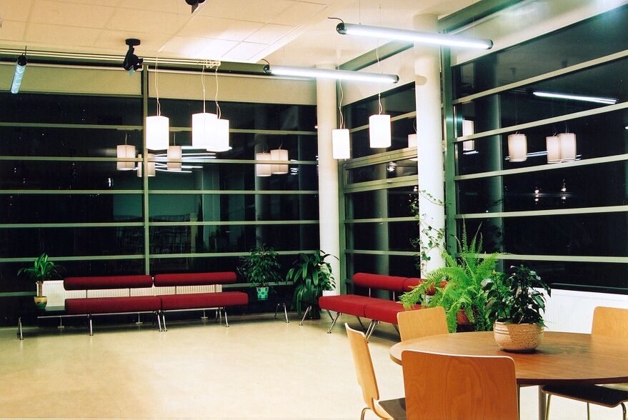 Hansapank and town library building, Viljandi, completed 2003